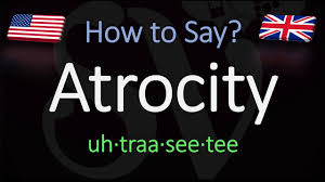 You can find out equivalent malayalam meaning, definitions, synonyms & more of any english word by using this service. How To Pronounce Atrocity Correctly Meaning Pronunciation Youtube