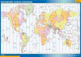 Puedes hacer los ejercicios online o descargar la ficha como husos horarios cálculo de diferencias horarias a partir de mapa de husos horarios. Mapamundi Husos Horarios Grande Mapas Murcia Grandes De Pared