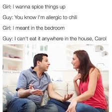 In today's video, christal is going to give you some ideas to get out of your routine and spice things up in the bedroom.resources:woo more play: I Can T Eat It Anywhere In The House Carol Captioned Stock Photos Know Your Meme