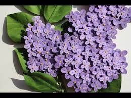 Quilled Lilac Lilas En Papier Papel Lila Quilling Flowers Quilling Quilling Designs