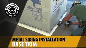 Maybe you would like to learn more about one of these? How To Install Base Trim For Corrugated Metal Siding Installation Includes Cutting The Corners Youtube