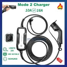 Type 2 Portable Ev Charging Box 10a 16a Switchable Electric Vehicle Car Charger Ebay In 2021 Ev Charging Charger Car Electric Cars