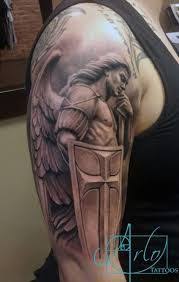 Keeping the need for protection in mind some people even use the macabre elements in the design of their shield tattoo hoping to ward off evil. Image Result For Sheepdog Protector Tattoo Faith Tattoo Sleeve Tattoos Archangel Tattoo