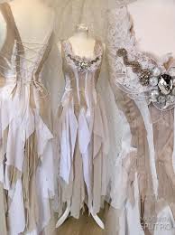 Wedding Dress Tattered Chiffonboho Bridal Gown Alternative Wedding Dresses Boho Bridal Gowns Fairy Tale Wedding Dress