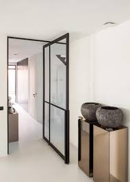 modern crittall style pivot door glazen deur binnendeuren deuren interieur