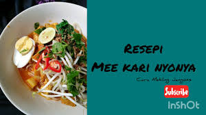 1 bungkus mee kuning (dicelur). Resepi Mee Kari Nyonya Mudah Senang Serta Cepat Youtube