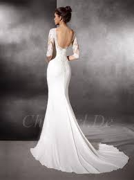 Maybe you would like to learn more about one of these? Meerjungfrau Ruckenfreies Brautkleid Carre Ausschnitt Satin Spitze Mit Armel Schleppe