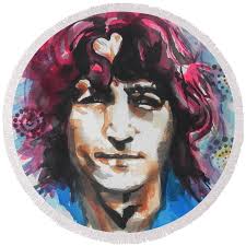 John Lennon..Up Close Canvas Print