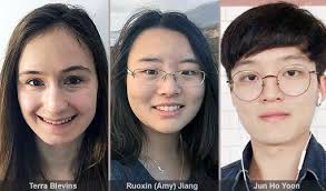Undergrads Terra Blevins, Ruoxin Jiang, and Jun Ho Yoon recognized by CRA  for computing research @CUSEAS https://t.co/W6NuQm4rZo