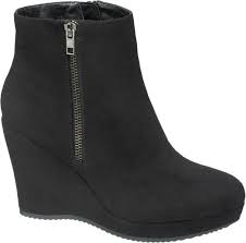 black wedge ankle boots deichmann black wedge ankle