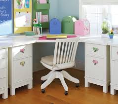 Schoolhouse Corner Desk Under The Window 2 Sets Of Drawers One For Each Girl