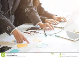 Startup Business Concept Businessman Consult With Paper