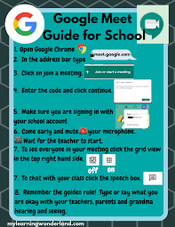 Google Meet Guide For Online Learning Freebie Google Classroom Elementary Online Learning Digital Learning Classroom