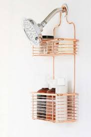 Small Space Living Gift Ideas 2018 Clutter Free Guide Gold Bathroom Decor Gold Shower Shower Caddy