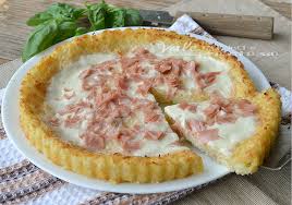 1 cucchiaio di olio extravergine di oliva; Crostata Di Riso Con Mortadella E Stracchino
