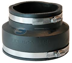Measure the outer diameter of each pipe, using a tape measure. 5 X 4 Ci Plastic Fernco Flexible Coupling Warren Pipe And Supply
