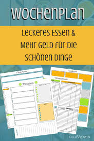 Dein wöchentlicher essensplan zum herunterladen & ausdrucken mit wochenplan essen vorlage. Wochenplan Geldlowin Dein Weg Ins Plus