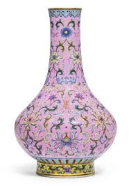 A Pink Ground Famille Rose Vase Jiaqing Seal Mark And Period Estimate 40 000 60 000 Gbp Chinese Porcelain Vase Vase Porcelain Painting