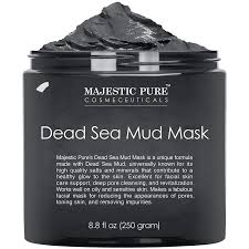 Majestic Pure Dead Sea Mud Mask Natural Face And Skin Care For Women And Men Best Black Fa Dead Sea Mud Mask Mud Mask Dead Sea Mud