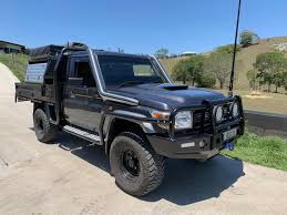 Toyota landcruiser 79 series was the tractor of choice today as our main tractor got water in the taipanxp 3inch exhaust system to suit toyota landcruiser 79 series hdj79r 4.2l 1hd fte ute. Toyota Landcruiser 79 76 Series Twin Snorkels Phat Bars