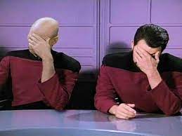 Star Trek Face Palms Captain Picard Star Trek Star Trek Enterprise