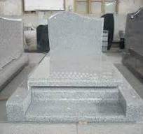 Classical Design Light Grey granite European Style Monument Tombstone