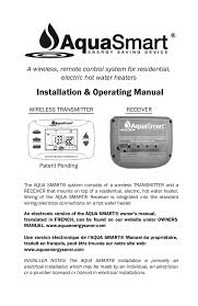 Daily or before each operation weekly monthly 3/500*. Installation Operating Manual Aquasmartusa Com Pages 1 44 Flip Pdf Download Fliphtml5