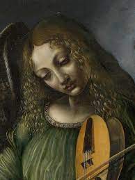 Ave Mariya Madonna And Angels Beautiful Details Vintage Music Art Leonardo Da Vinci Art