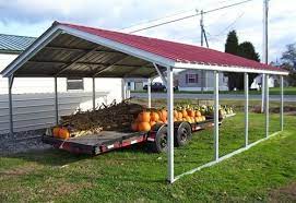 18x21 Vertical Style Metal Carport Alan S Factory Outlet Pergola With Roof Metal Carports Pergola