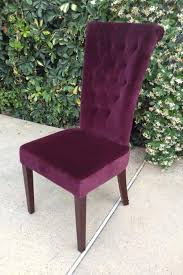 100 Purple Velvet Tall Back Chair Chair Accent Chairs Chair Design