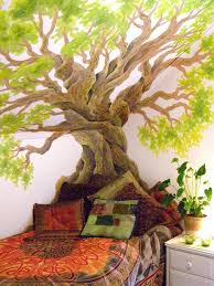 Tree Painted On The Walls And Ceiling Love It Tree Mural Mural Wall Murals Painted
