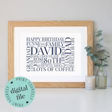 80th Birthday Presents For Him Items Similar To Personalised 80th Birthday Gift Word Art Framed Print Printable Gift Gift For Women Gift For Him Gift For Mum Gift For Dad