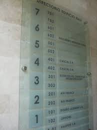 Directorio en acrílico