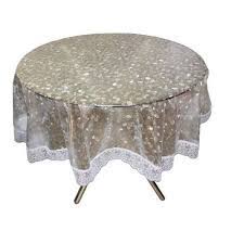 Tablecloth elastic vinyl table cover easy clean top round fitted elastic edged. Jsk Pvc Waterproof 4 Seater Round Dining Table Cover Size 60 X 60 Inch Rs 65 Piece Id 21674803288