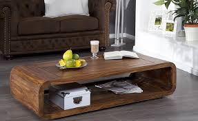 Couchtisch mumbai quadratisch sheeshamfarben massivholz naturbelassene oberfläche l x b: Riess Ambiente Massiver Couchtisch Curved 120cm Sheesham Holz Stone Finish Tv Lowboard Grosse Ca Breite 120 Cm Ho Couchtisch Einrichten Und Wohnen Wohnen