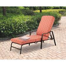 Maybe you would like to learn more about one of these? Mainstays Outdoor Patio Chaise Lounge With Adjustable Back Orange Geo Pattern Walmart Com Walmart Com