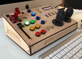 All pieces are screwed to the front (or bottom) of the wooden cockpit case. Diy Kerbal Space Program Cockpit Created Using Arduino Geeky Gadgets