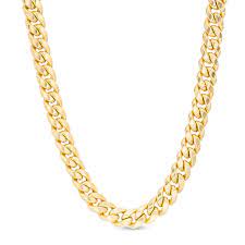 14k yellow gold open link chain 1.2mm. Made In Italy Men S 6 8mm Cuban Curb Chain Necklace In 14k Gold 24 Zales Outlet