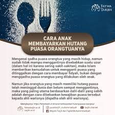 Cara Membayarkan Hutang Puasa Orangtua Di 2020 Agama Islam Beri