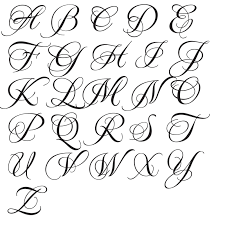 Красивая каллиграфия английских букв - Прописные Красивые Буквы.  redka.com.ua