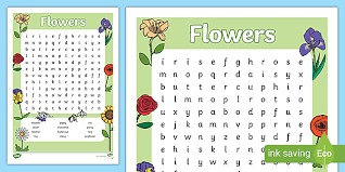 Enter & enjoy it now! Flowers Wordsearch