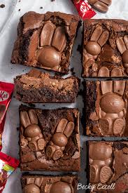 To wafer ratio, kitkat is the perfect companion for any break. Gluten Free Easter Bunny Brownies Recipe With Kit Kat Bunnies