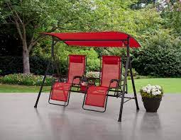 Get free shipping on qualified zero gravity patio chairs or buy online pick up in store today in the outdoors department. Mainstays Big And Tall Zero Gravity Steel Porch Swing Red Black Walmart Com Walmart Com
