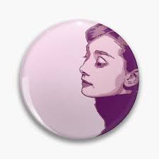 Audrey Hepburn Pins and Buttons for Sale