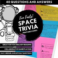 Read on for some hilarious trivia questions that will make your brain and your funny bone work overtime. Space Trivia Worksheets Teaching Resources Teachers Pay Teachers