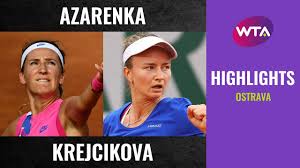 Barbora krejčíková is a czech professional tennis player. Victoria Azarenka Vs Barbora Krejcikova 2020 Ostrava Second Round Wta Highlights Youtube