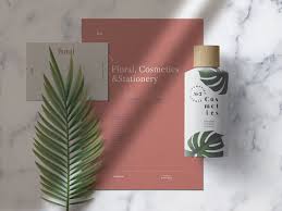 Download Cosmetics Floral Stationery 3in1 Stationery Mockup Cosmetic Mockup Free Mockup