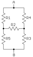 The total resistance across the circuit must be r t = 12 volts / 8 amps = 1.5 ohms. Finding Equivalent Resistance In Complex Circuit Physics Stack Exchange
