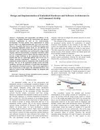 PDF) Design and Implementation of Embedded Hardware and Software  Architecture in an Unmanned Airship