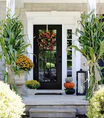 With fall decorations, this means combining browns, oranges, yellows, reds and greens in a way that is pleasing to the eye and right for your porch space. Outdoor Fall Decorating Ideas To Inspire You Town Country Living